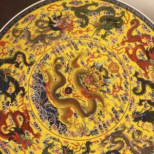 China Jingdezhen Dragon Plate